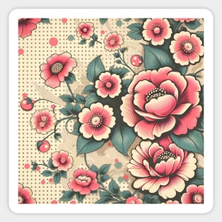 Pink Flowers Sticker